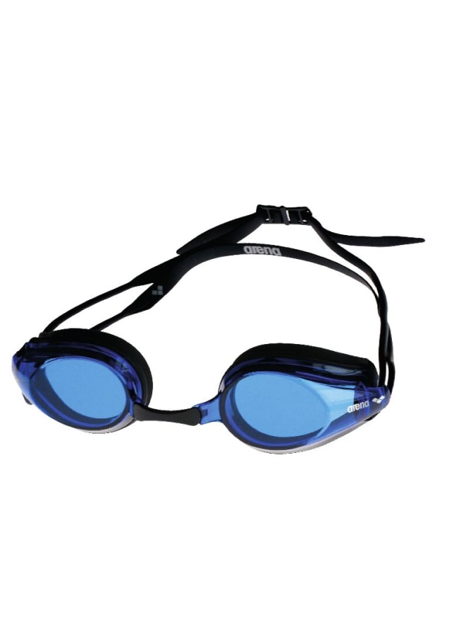 arena Tracks Black-Blue-Black Goggles, Racing, Pool, Equipment, Uni Adult - Professional Racing Goggles for Competitive Swimmers - Image 1